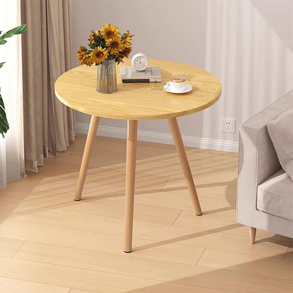 NNEAGS 60x60cm Walnut Small Side Coffee Table Living Room Balcony Home D?cor Style