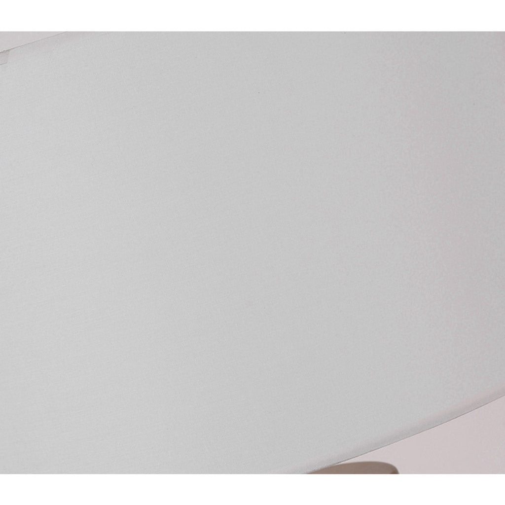 NNEAGS Tischlampe 60cm Weißer Marmor - Moderne Nachttischlampe mit Zylinderfuß