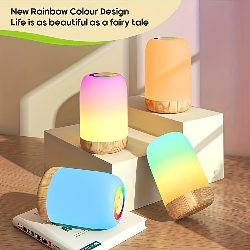NNETM LED Touch Nachttischlampe Tragbar - Dimmbare Tischlampe für Schlafzimmer