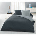 Bettwäsche Set Lovely Home Grau Zweifarbig 220 x 240 cm