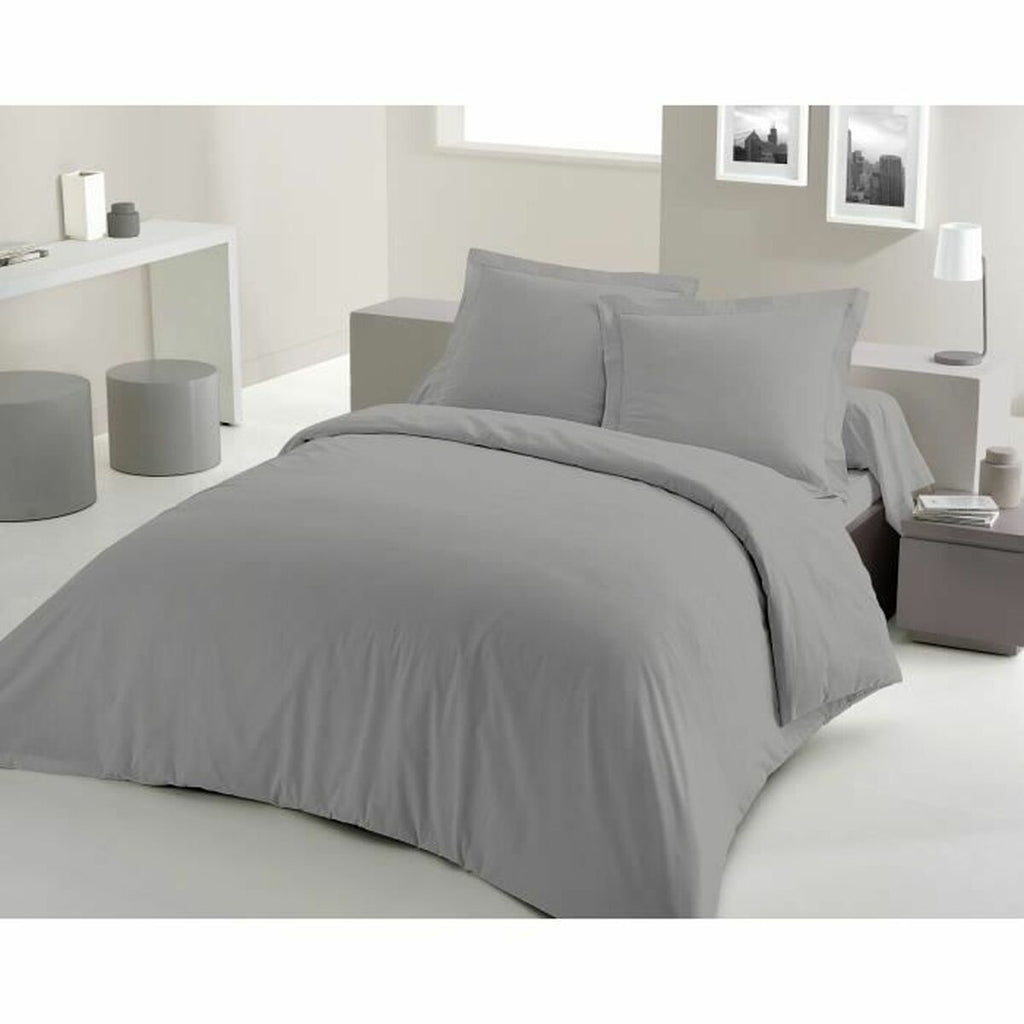 Bettwäsche Set Lovely Home Grau Hellgrau 240 x 260 cm