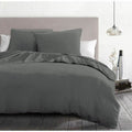 Duvet cover set HOME LINGE PASSION Anthracite Super king 3 Pieces