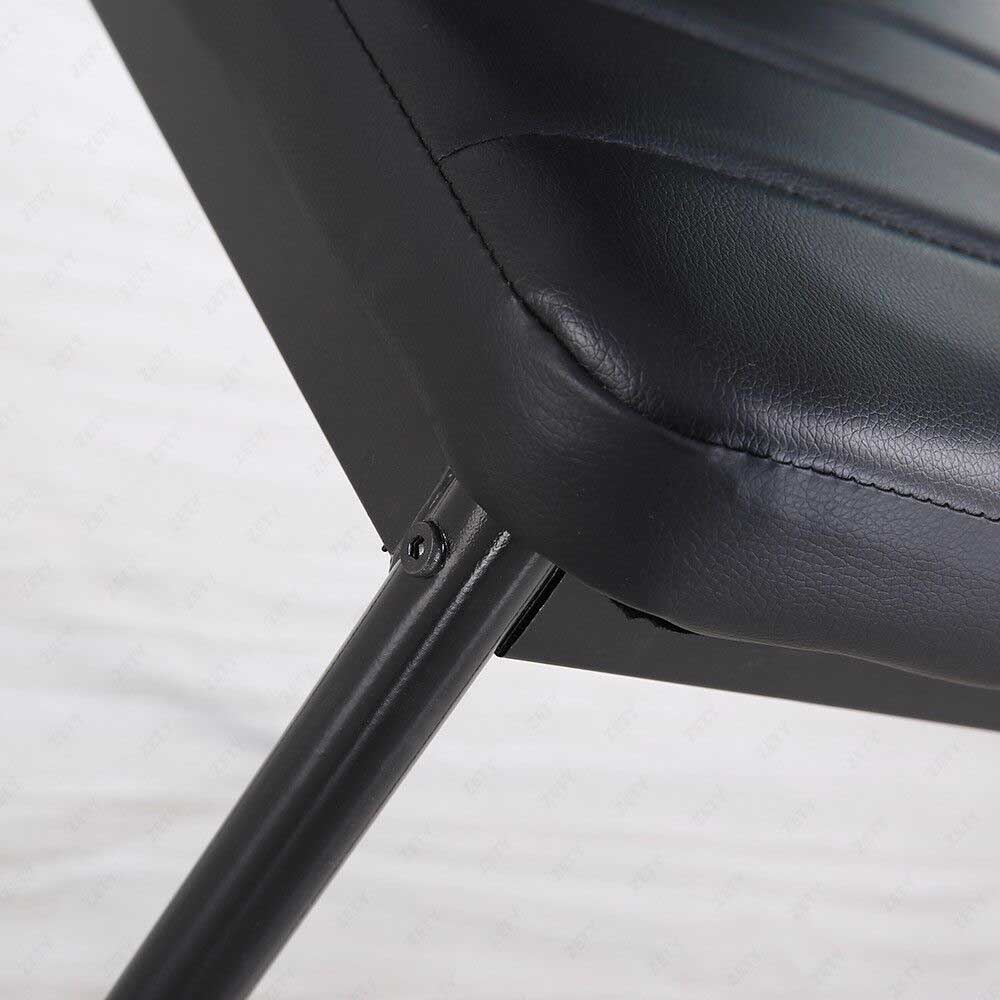 4 kusová sada jídelních židlí, černá