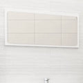 NNEVL Badezimmerspiegel Weiß 80x1,5x37 cm Spanplatte