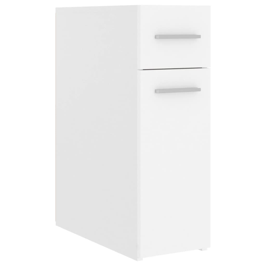 NNEVL Apothekerschrank Weiß 20x45,5x60 cm Spanplatte