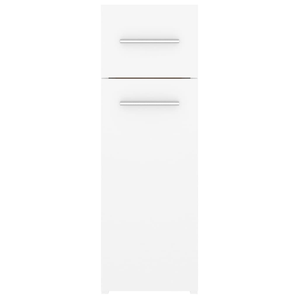 NNEVL Apothekerschrank Weiß 20x45,5x60 cm Spanplatte