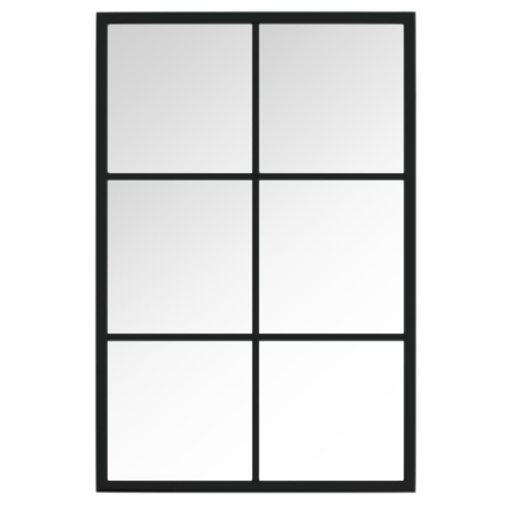 vidaXL Fenster Wandspiegel Metall - Dekorativer Spiegel für Badezimmer
