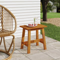 NNEVL Hocker 45x29x45 cm Rechteckig Massivholz Akazie - Stabiler Holzhocker