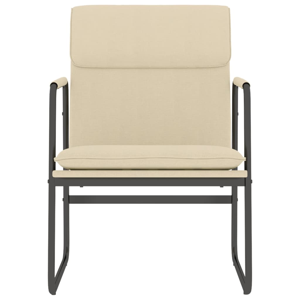 NNEVL Lounge Sessel Creme 55x64x80 cm - Gemütlicher Relaxsessel mit Stoffbezug
