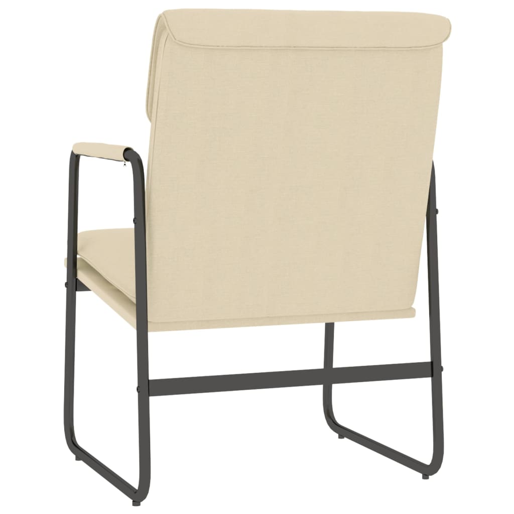 NNEVL Lounge Sessel Creme 55x64x80 cm - Gemütlicher Relaxsessel mit Stoffbezug