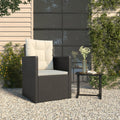 NNEVL Garten-Sessel mit Kissen Schwarz Poly-Rattan