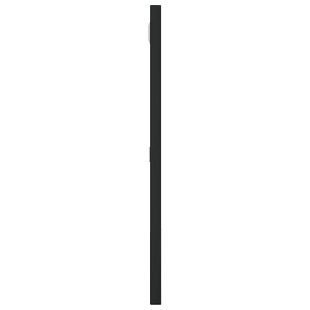 vidaXL Wandspiegel Schwarz Rechteckig Eisen - Schminkspiegel Wandmontage