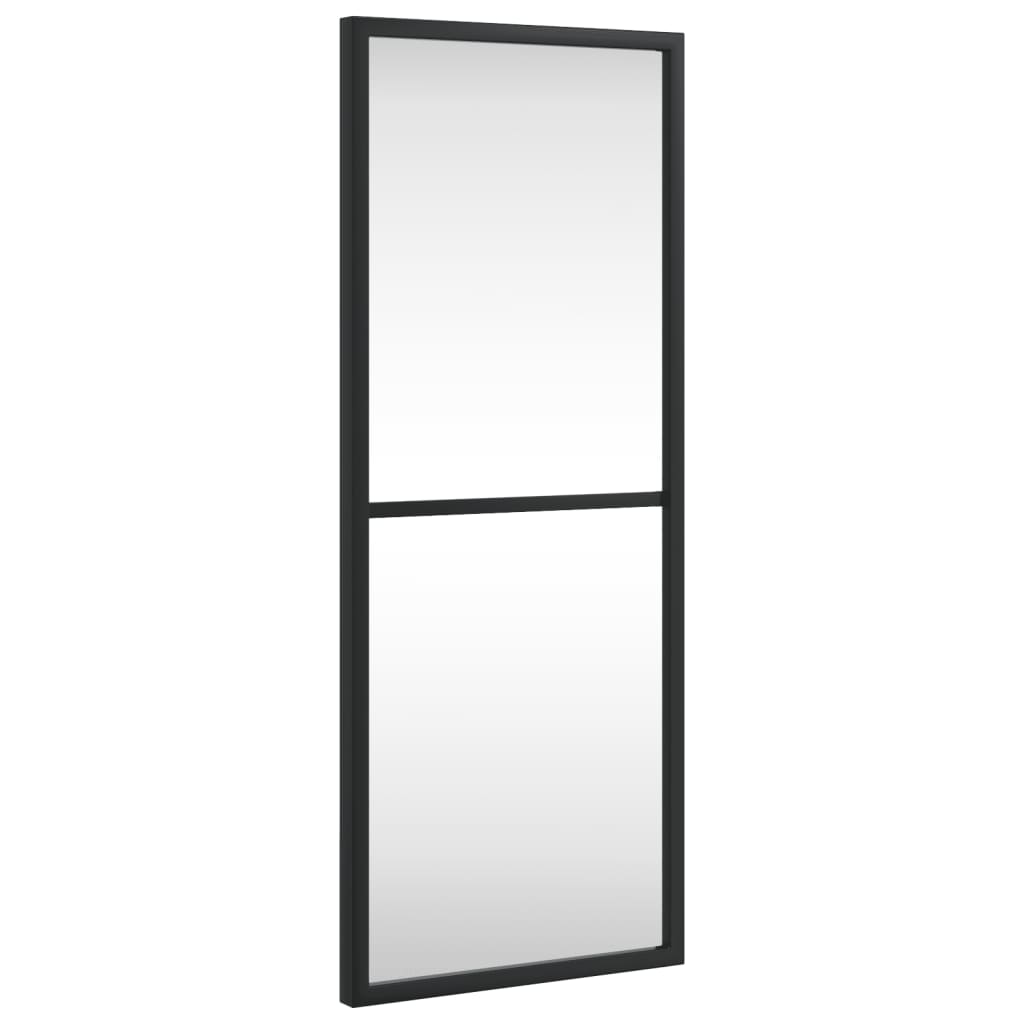 NNEVL Wandspiegel Schwarz 20x50cm Rechteckig Eisen - Moderner Spiegel