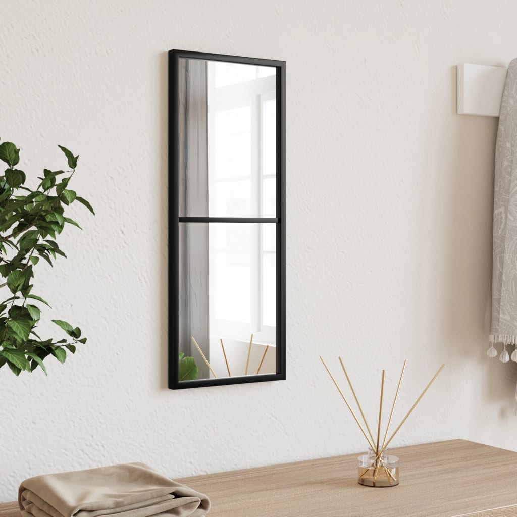 vidaXL Fenster Wandspiegel Metall - Dekorativer Spiegel für Badezimmer