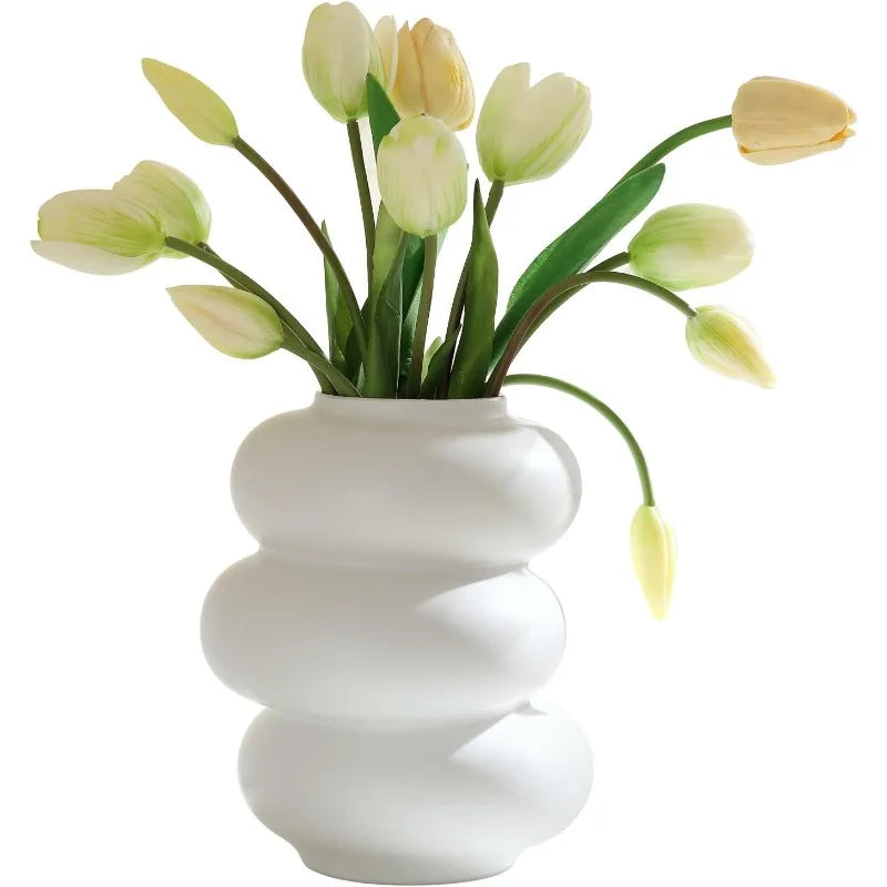 Ceramic Spiral Vase Flower Holder