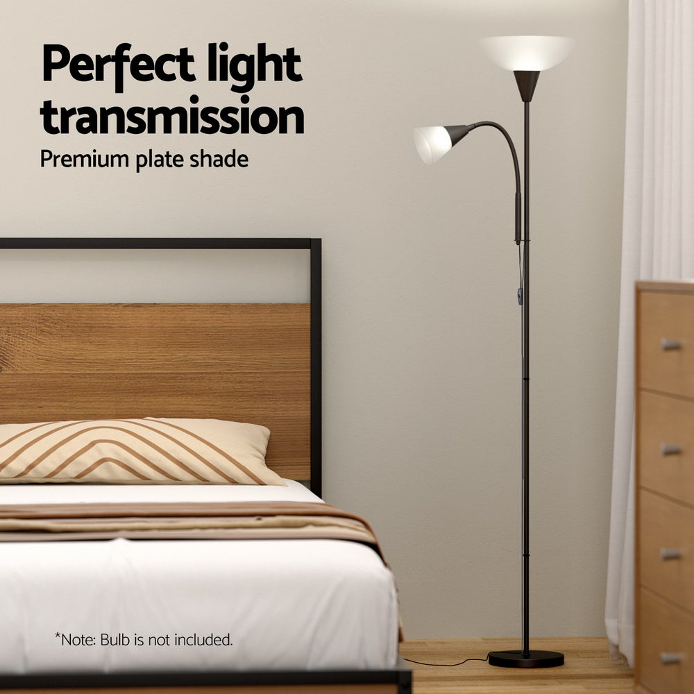 NNEDSZ Stehlampe Mutter & Kind Schwarz - Moderne Leselampe für Wohnzimmer & Büro