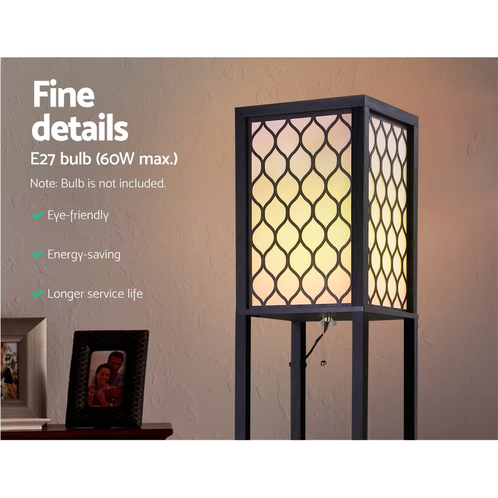 NNEDSZ Stehlampe mit Regal & LED - Vintage Leseleuchte für Schlafzimmer
