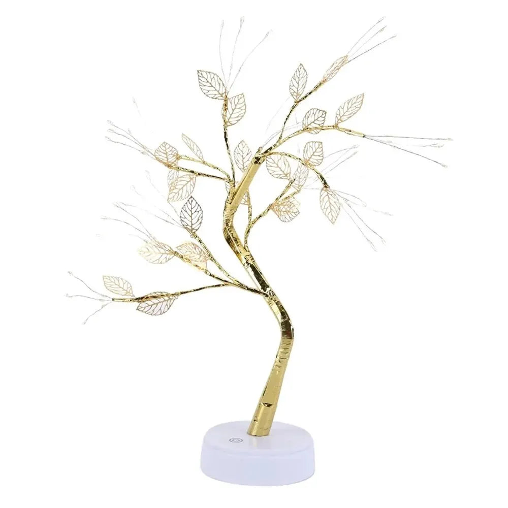 Christmas LED Leaf Tree Lamp USB Fairy Light
