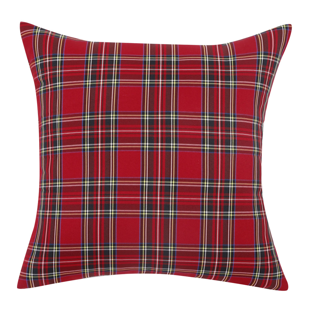 Polyester Baumwolle Tartan Karo Kissenbezug 45x45 cm - Mehrere Designs