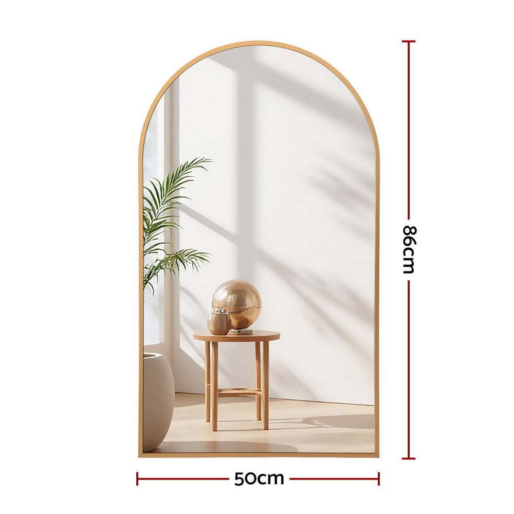 Embellir 86x50cm Bogenförmiger Wandspiegel - Schminkspiegel für Zuhause