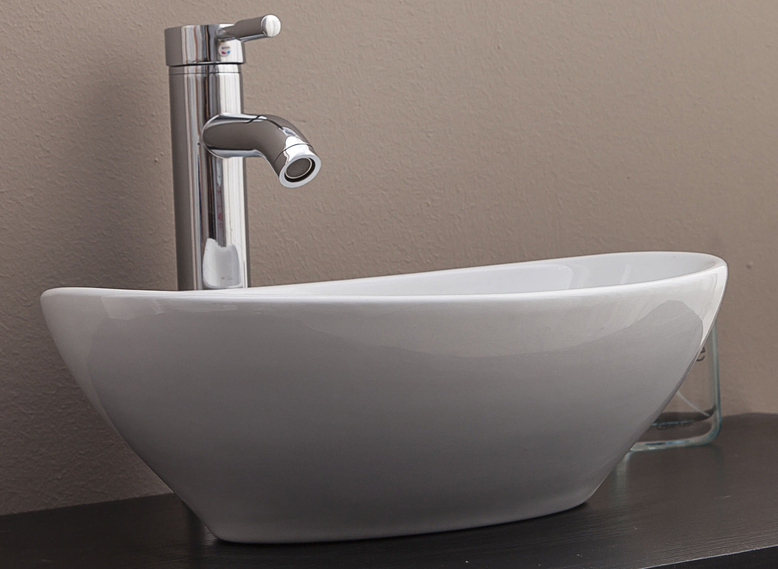 NNEDSZ Aufsatzwaschbecken Oval Keramik für Badezimmer