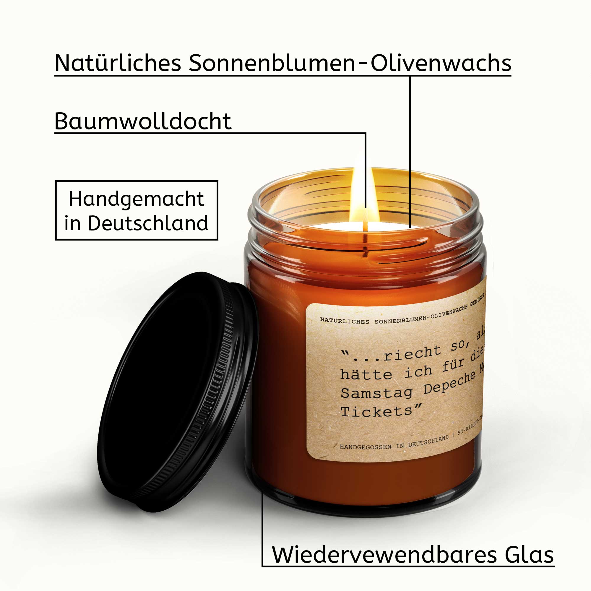 Egal welcher Text, wir drucken ihn, Geschenkkerze, personalisierte Kerze, personalisiertes Geschenk, personalisiertes Hochzeitsgeschenk, individuelle Kerzen, eigene Kerzen herstellen, Duftkerzen