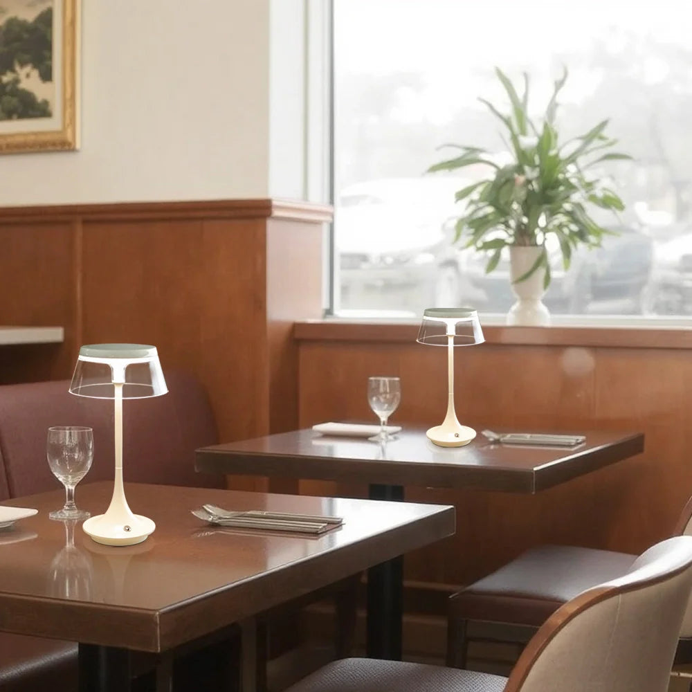 10.5" H Nightstand Lamp 3-Color Light Dimmable