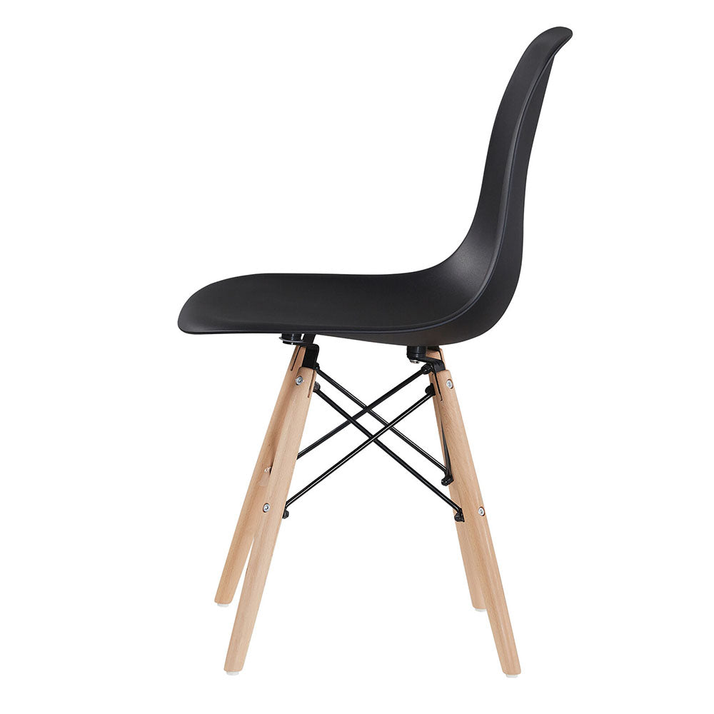 4 db modern étkezőszék, 4 színben-fekete