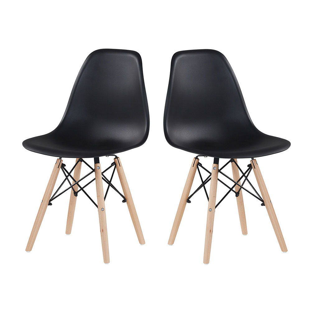 4 db modern étkezőszék, 4 színben-fekete