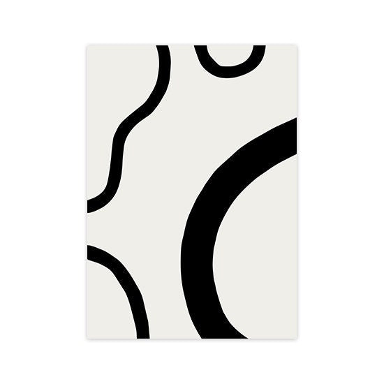Poster Abstrakt Schwarz Beige - Inspirierende Wandbilder für Wohnzimmer & Schlafzimmer