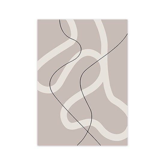 Poster Abstrakt Schwarz Beige - Inspirierende Wandbilder für Wohnzimmer & Schlafzimmer