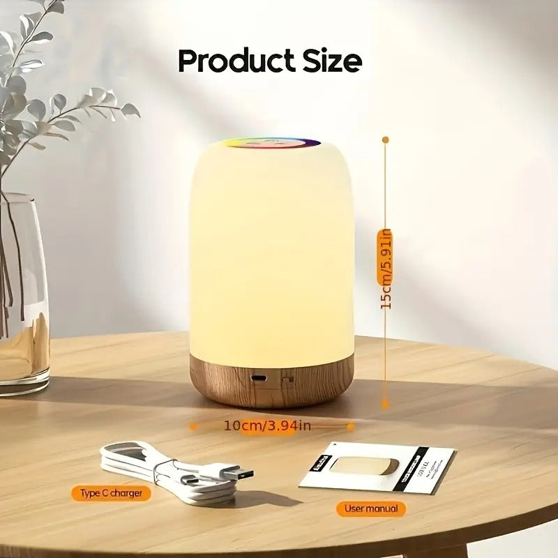 NNETM LED Touch Nachttischlampe Tragbar - Dimmbare Tischlampe für Schlafzimmer