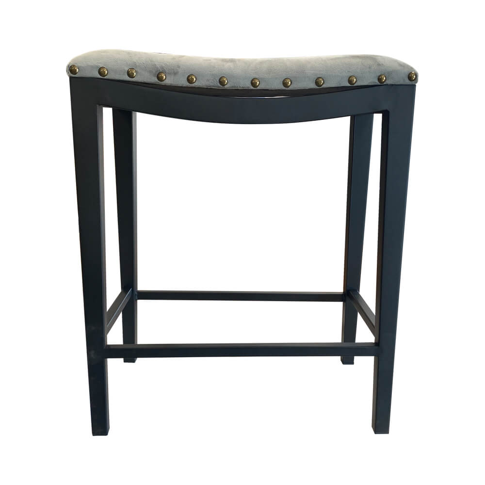 Čalúnené barové stoličky 2 ks, sivé