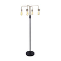 NNEDPE 4-flammige Industrial Stehlampe - Vintage Standleuchte für Wohnzimmer