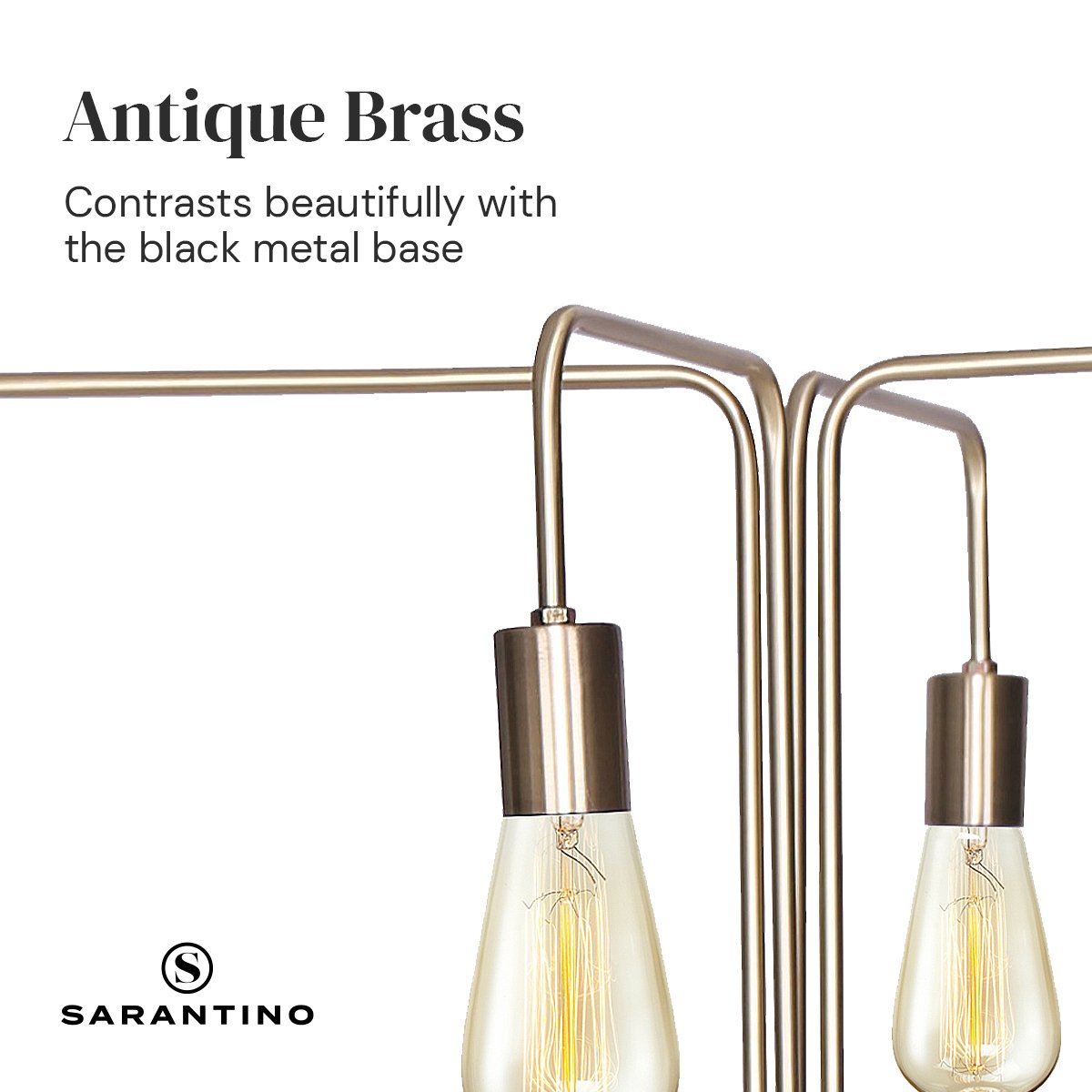 NNEDPE 4-Light Industrial Floor Lamp