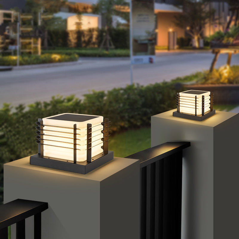 Solar LED Poller-Leuchte - Wetterfeste Wegeleuchte für Garten & Terrasse