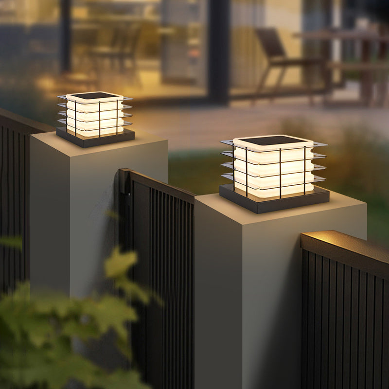 Solar LED Poller-Leuchte - Wetterfeste Wegeleuchte für Garten & Terrasse