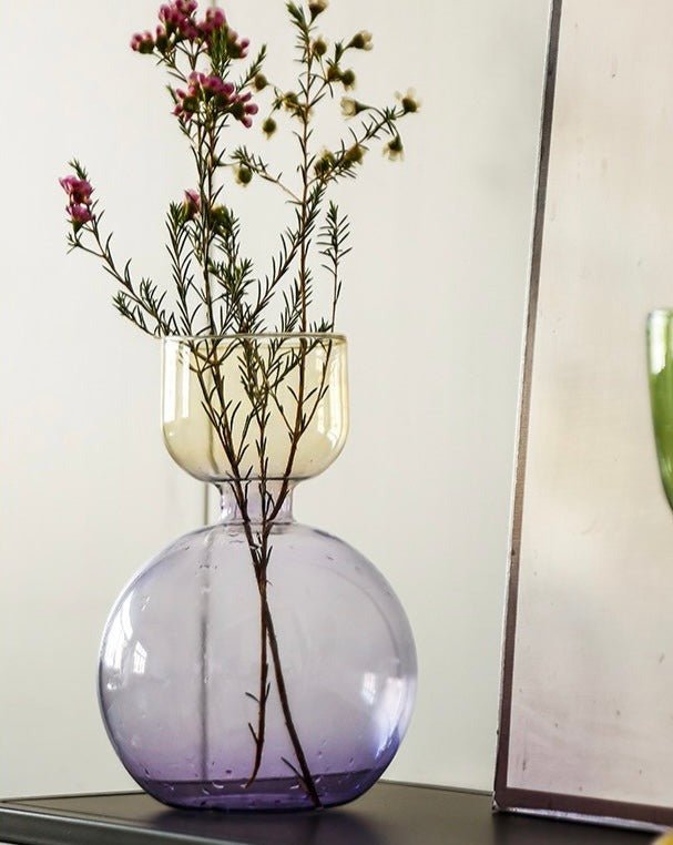 Moderne Handgeblasene Glasvase - Zeitgenössische Dekorative Kunstvase