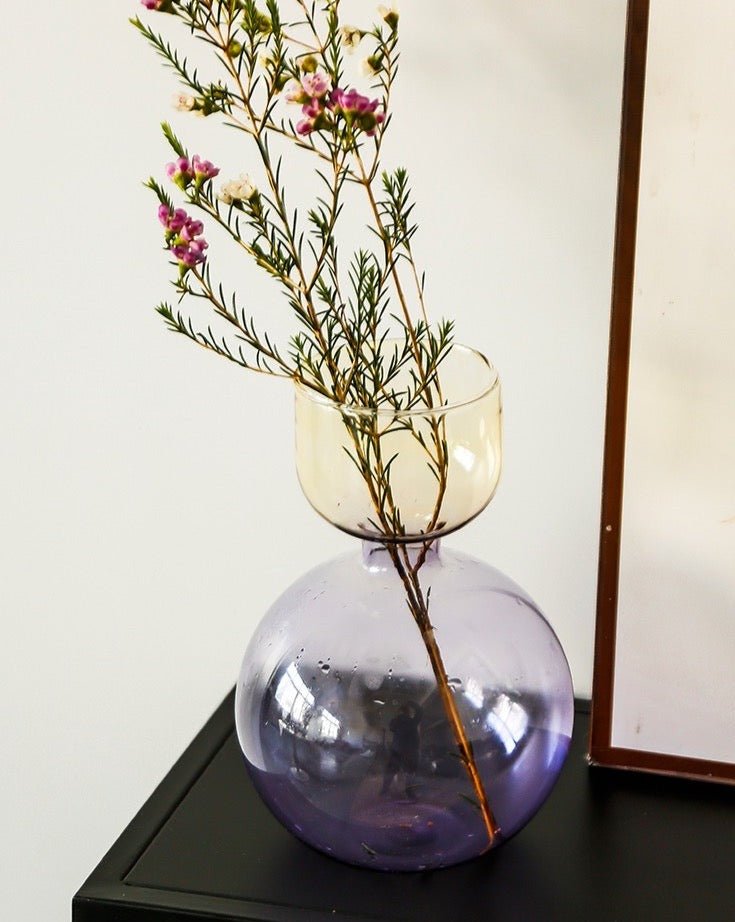 Moderne Handgeblasene Glasvase - Zeitgenössische Dekorative Kunstvase