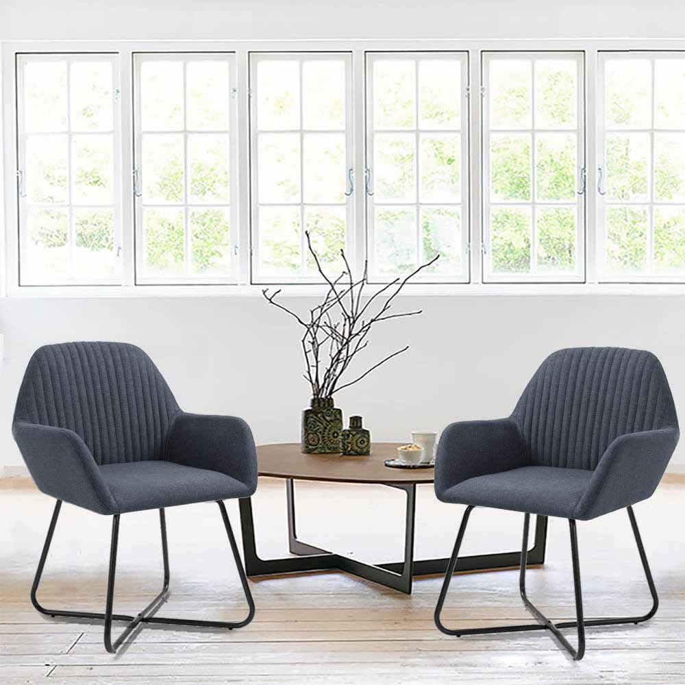 Esszimmerstühle Molli 2er Set - Verschiedene Farben Grau