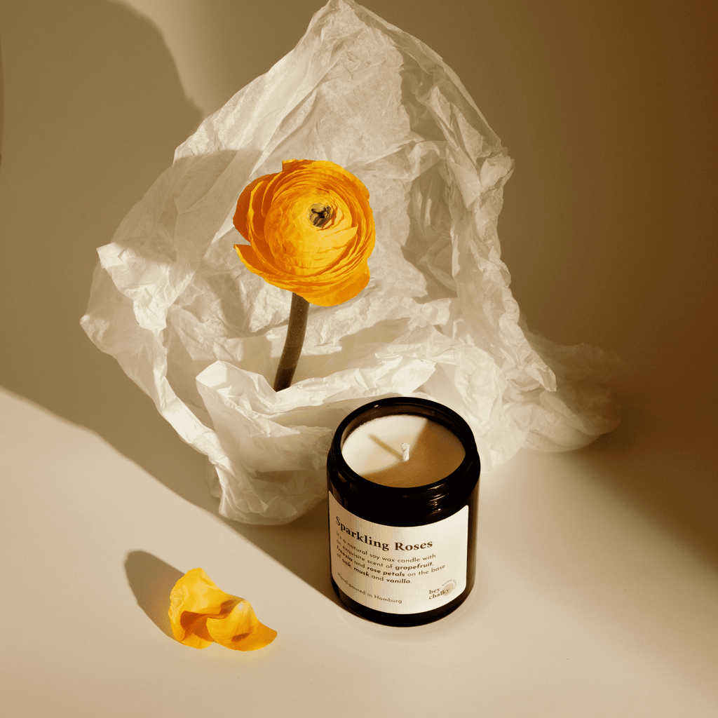 Funkelnde Rosen 155 g Duftkerze