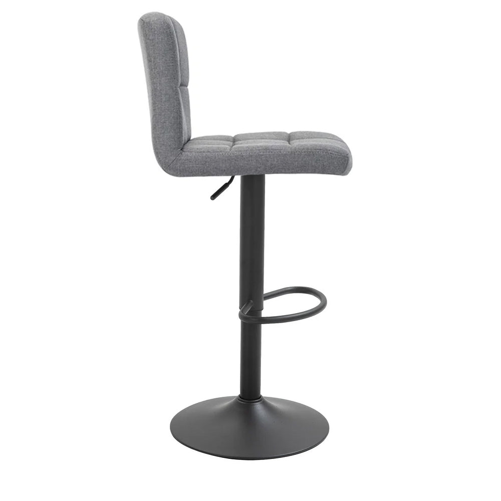 2 látkové barové židle ve více barvách-jasnošedá