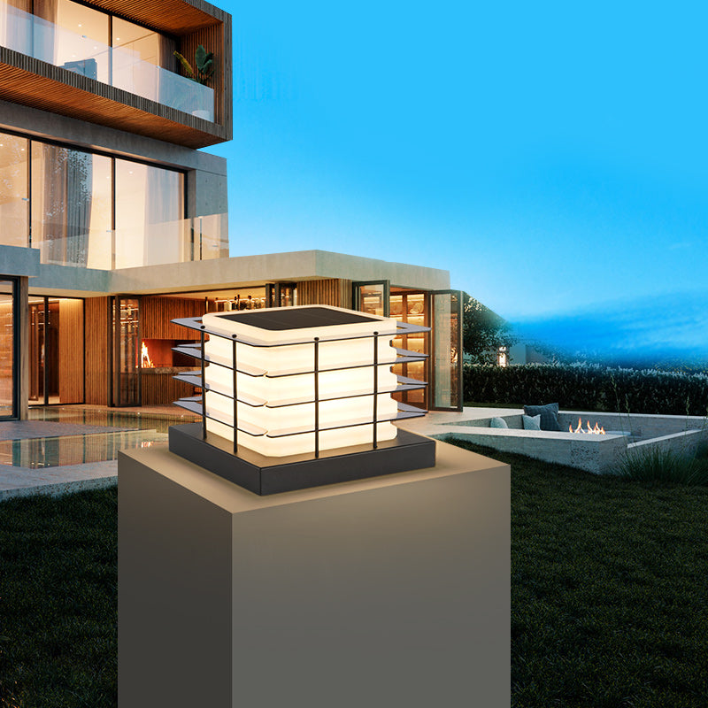 Solar LED Poller-Leuchte - Wetterfeste Wegeleuchte für Garten & Terrasse