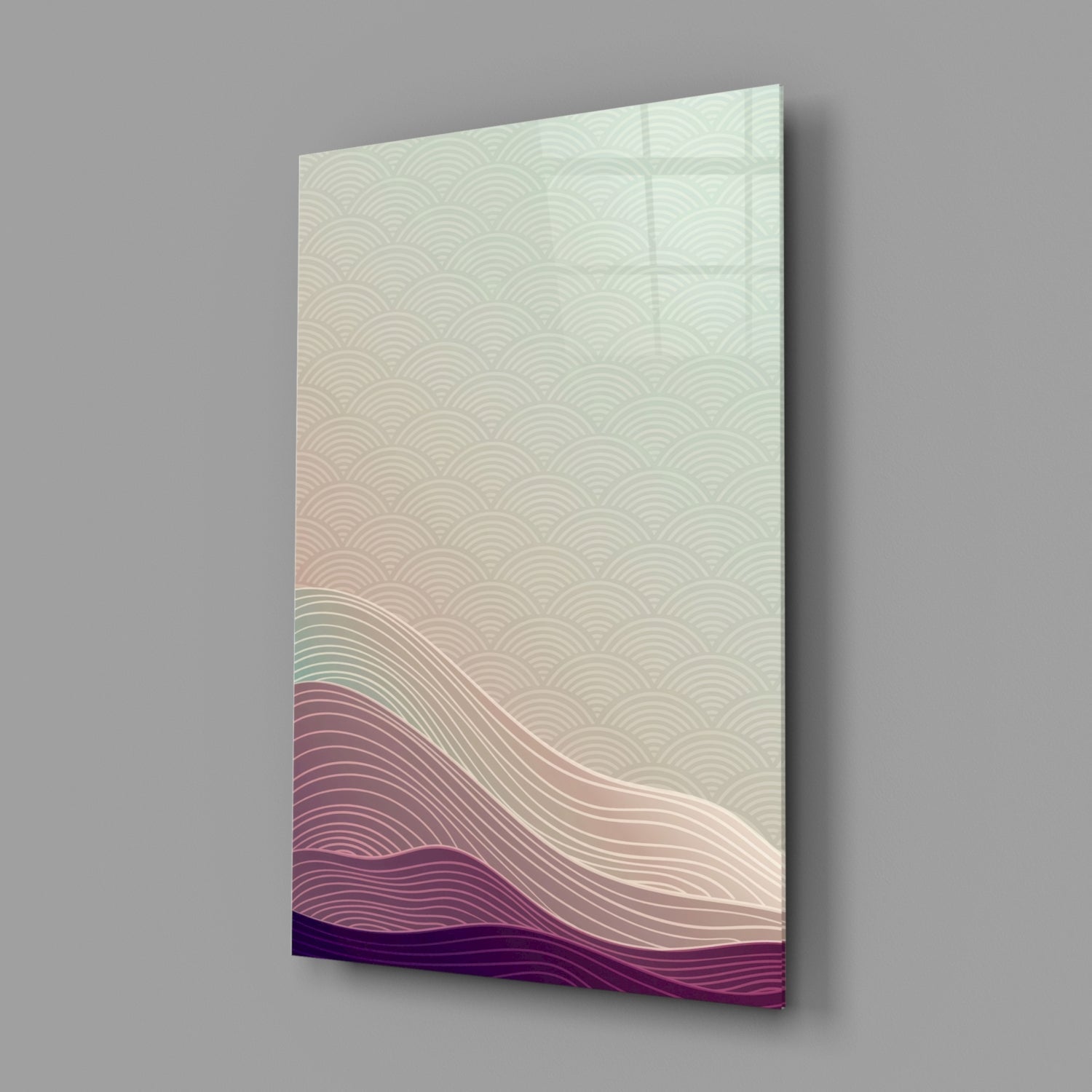 Abstract Art Glass Wall Art
