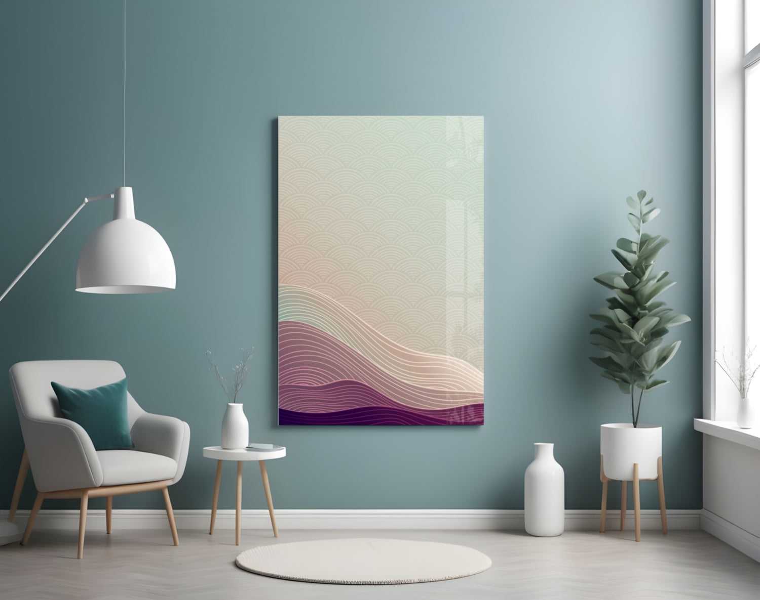 Abstract Art Glass Wall Art