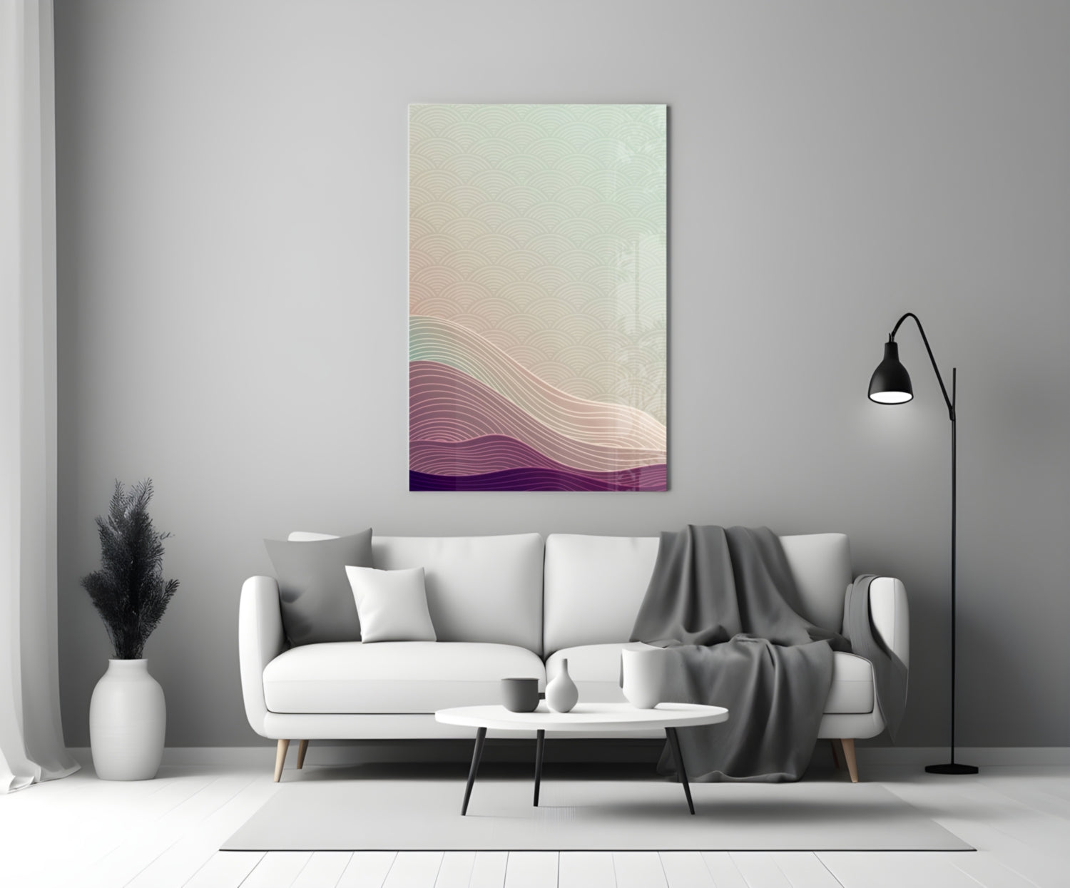 Abstract Art Glass Wall Art
