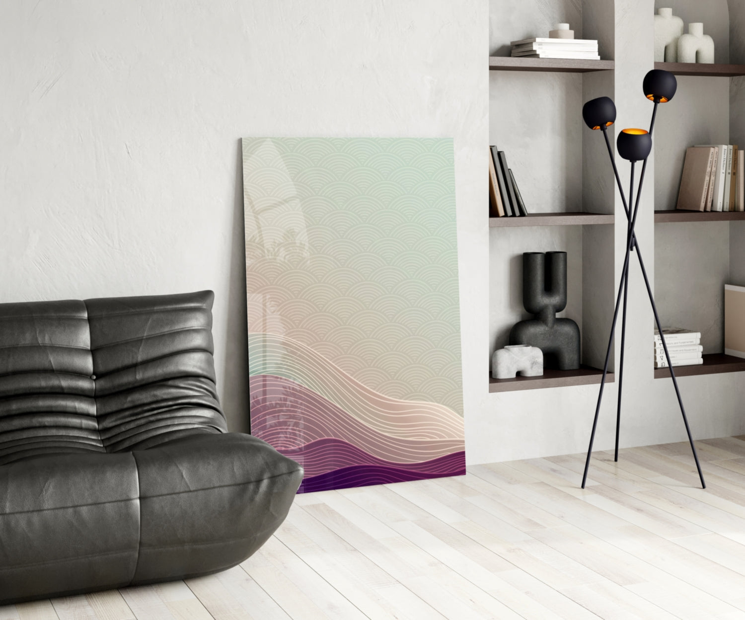 Abstract Art Glass Wall Art